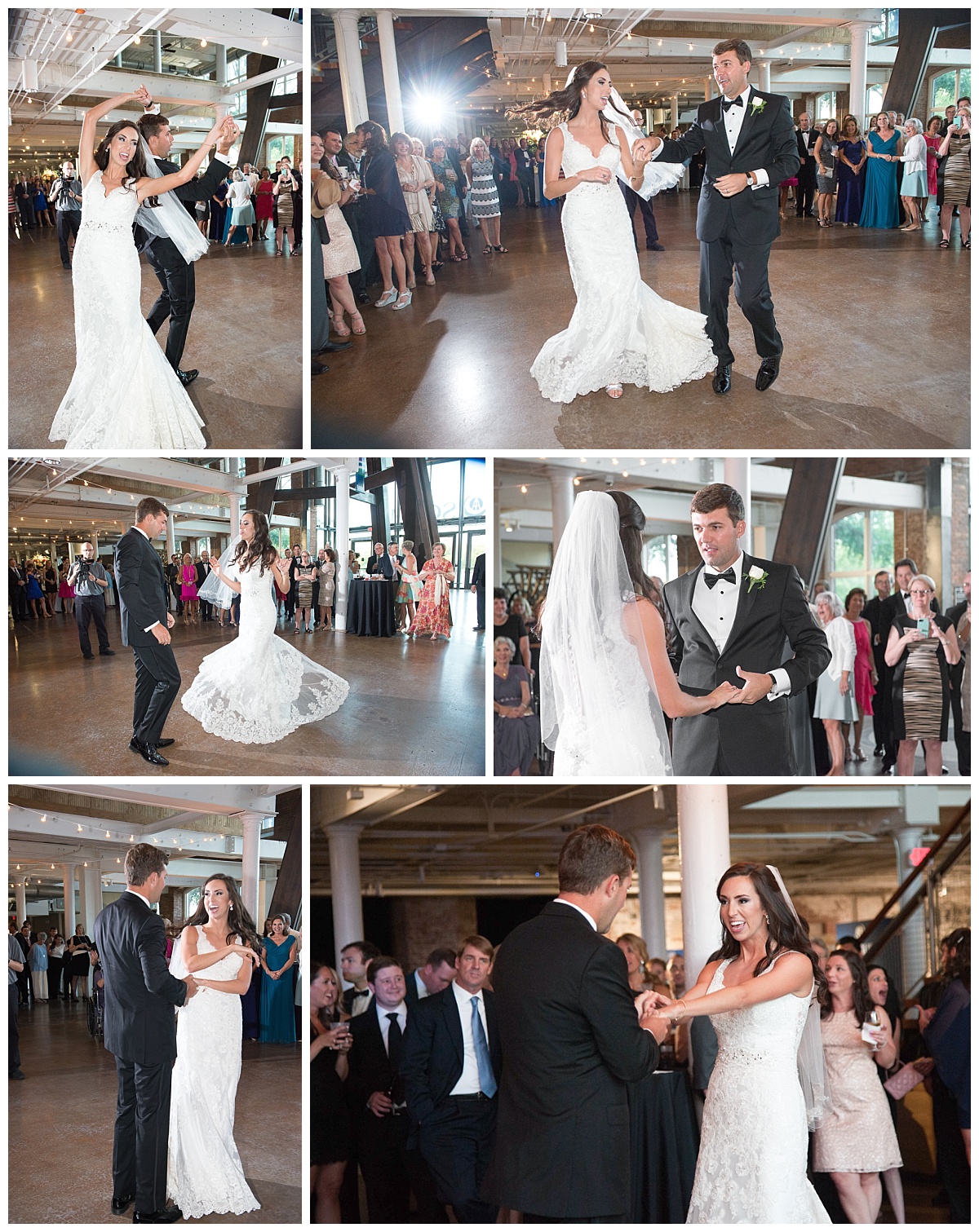 Bride and groom dance at SC State Museum