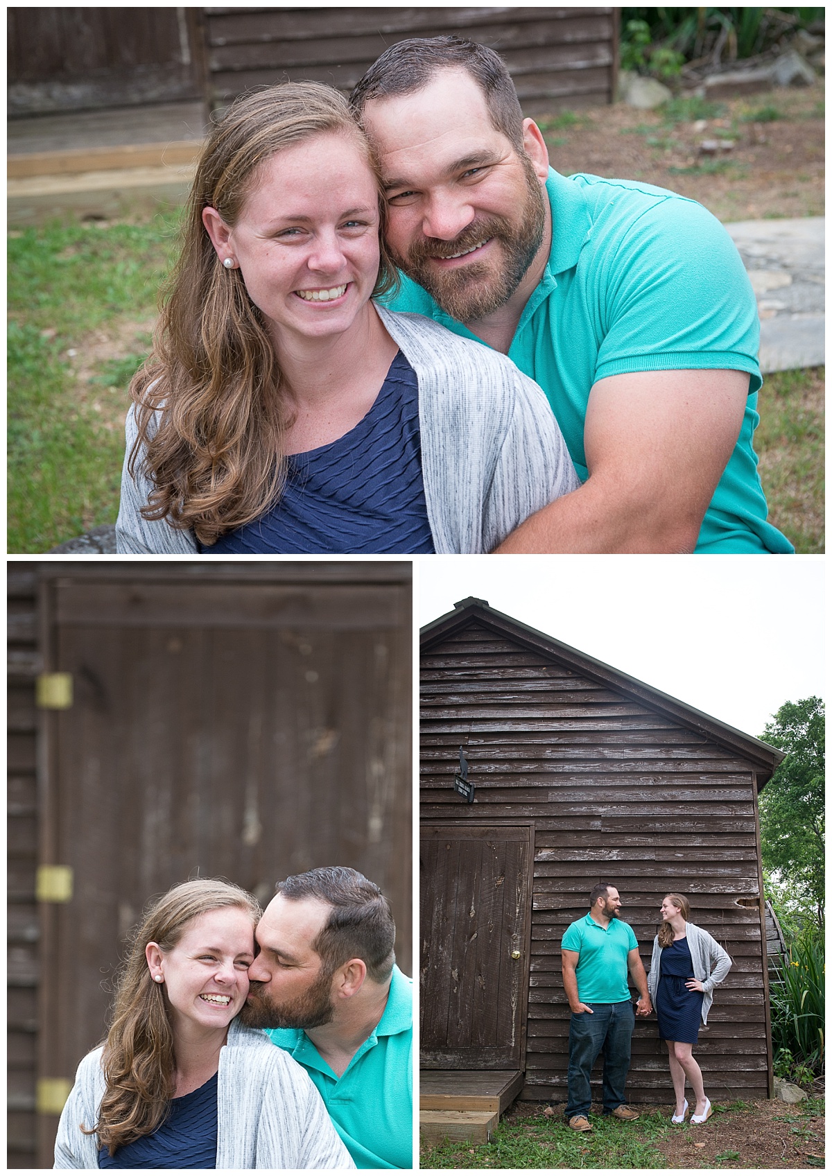 Barn outdoor engagement session