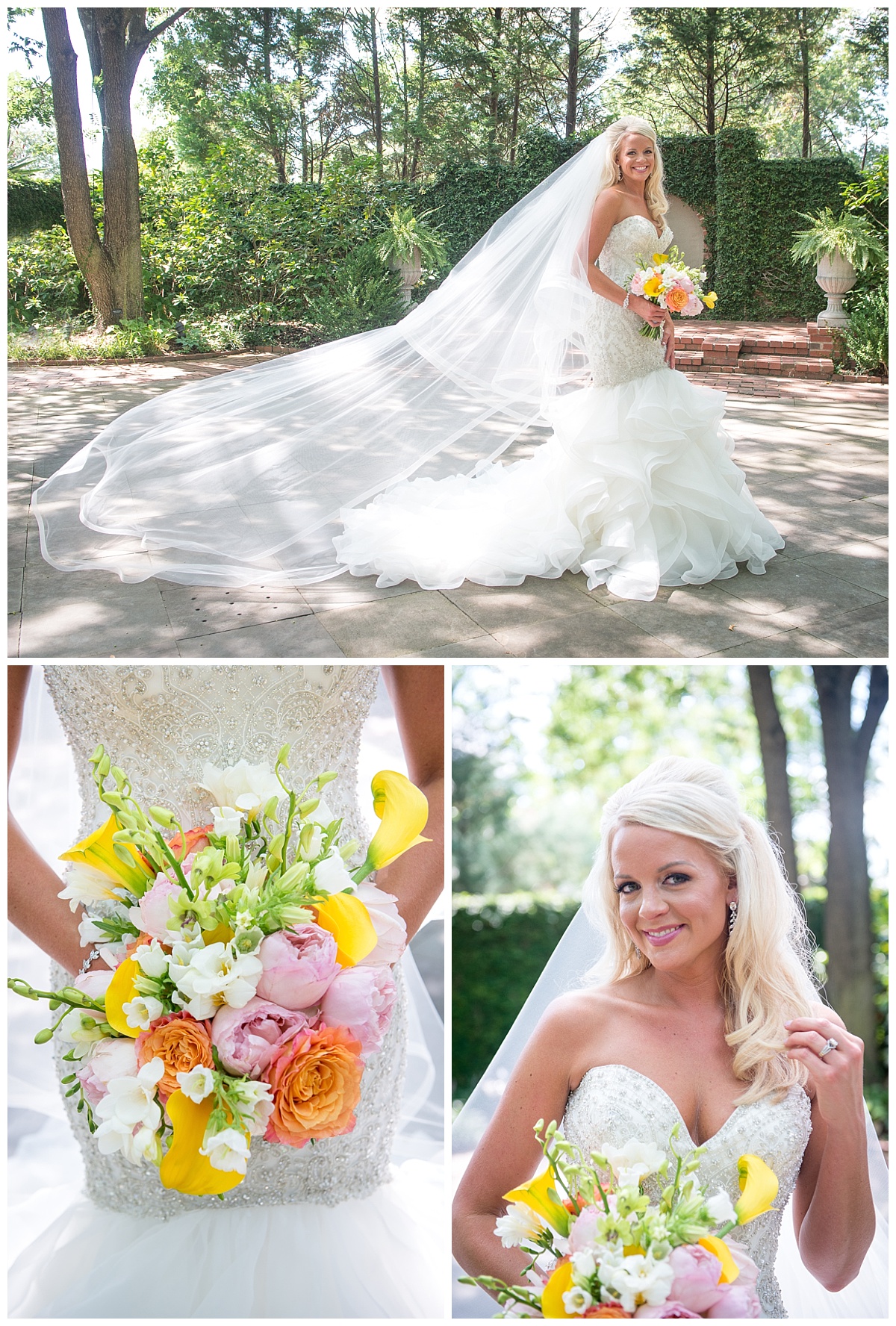 Governor's Mansion bridal portrait