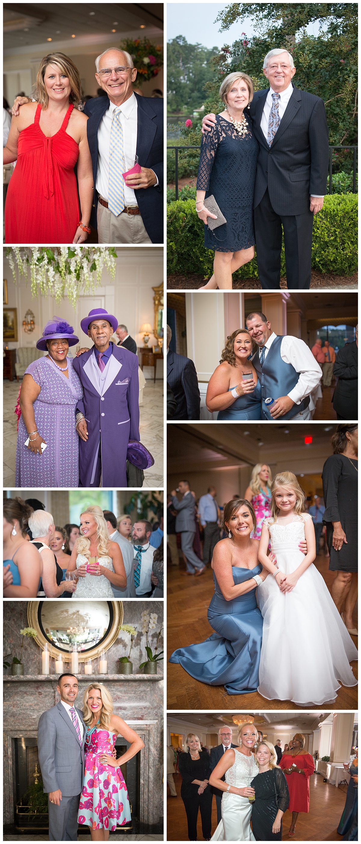 Wedding reception guests at Forest Lake Country club