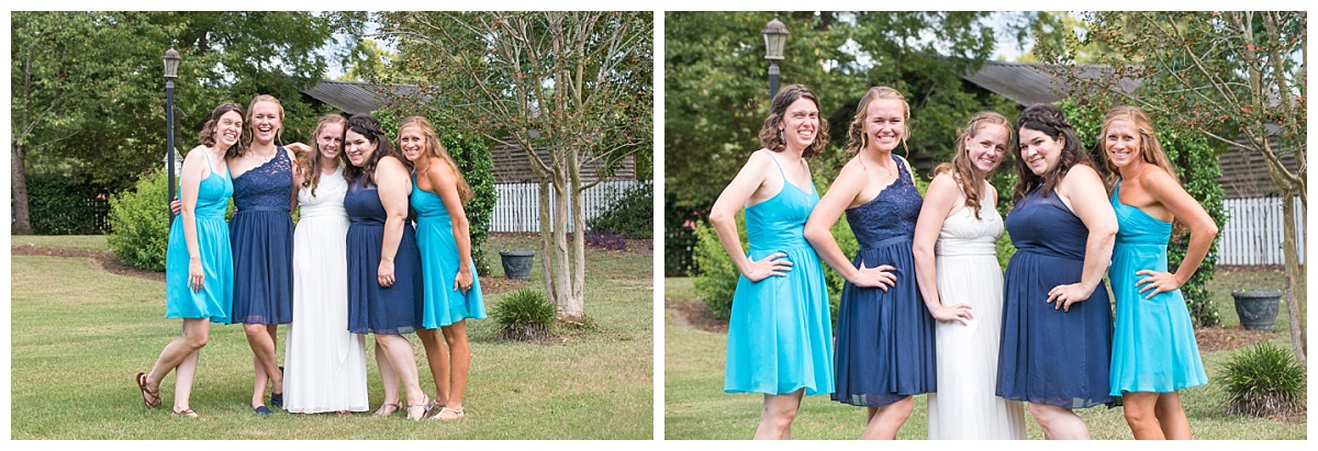 Blue bridesmaid dresses