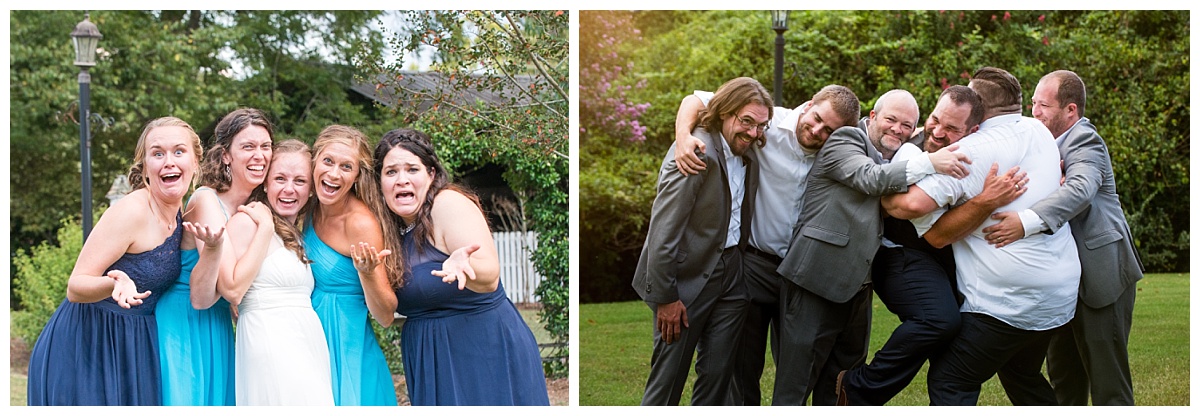 Silly bridal party