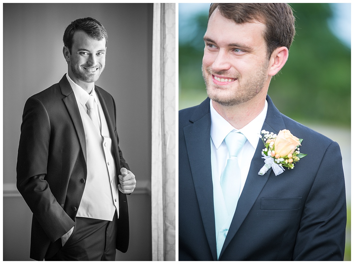 Groom closeup