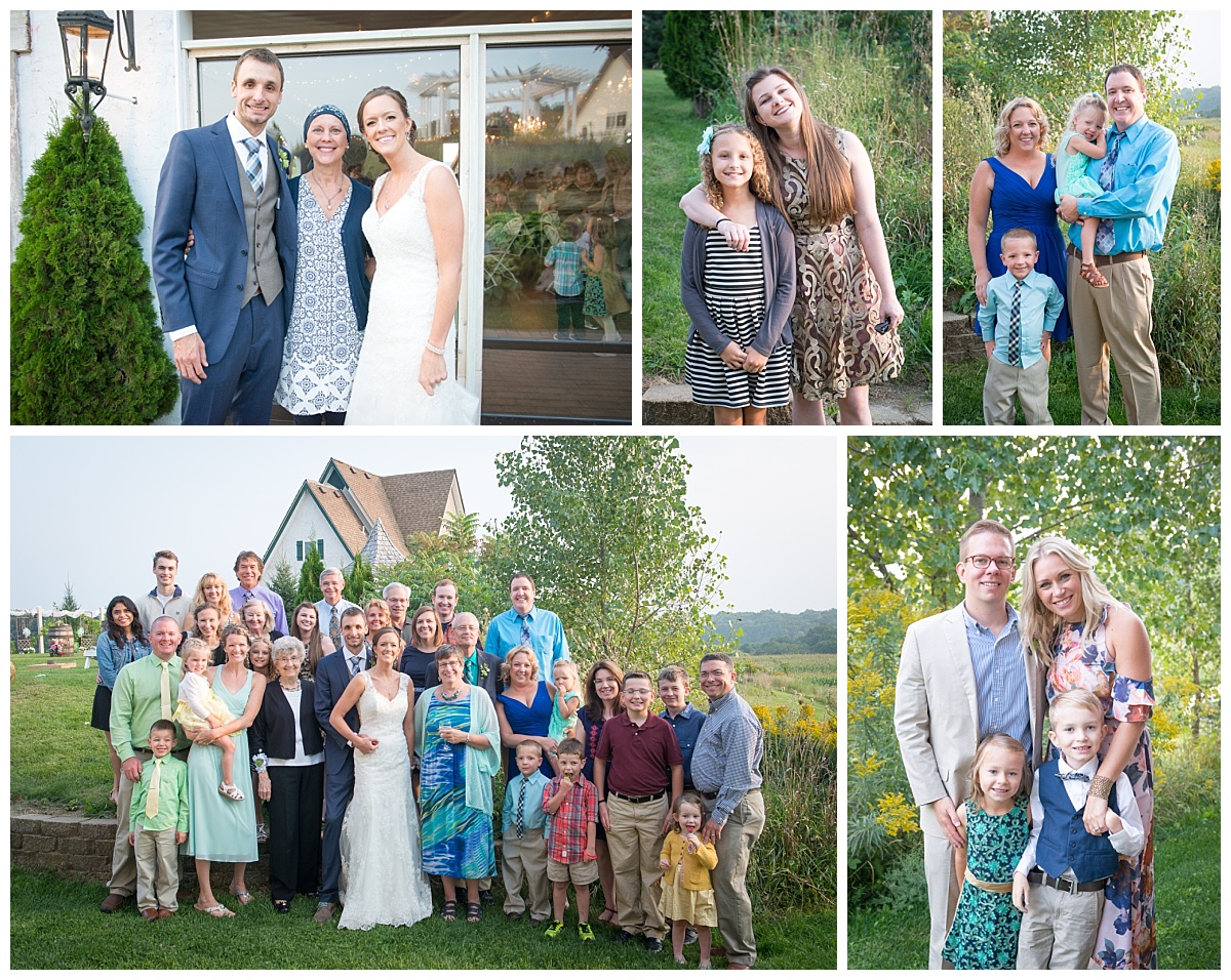 Family at reception