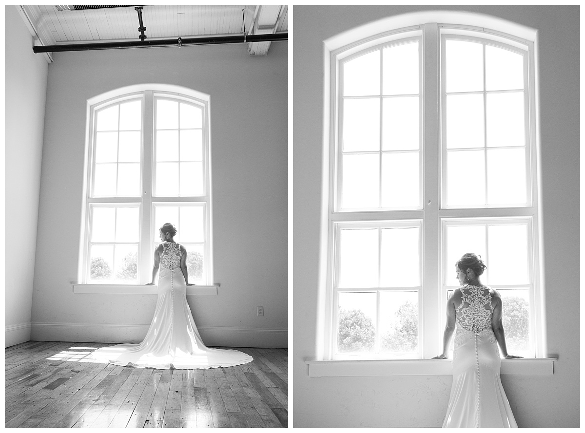 Bride at 701 Whaley window