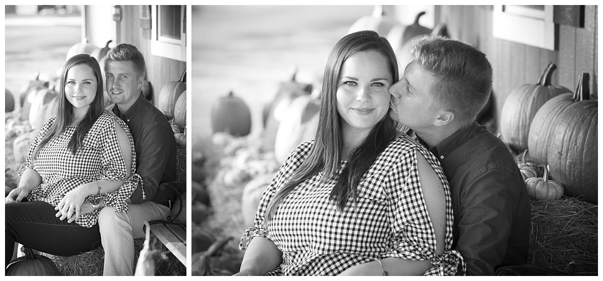 Black and white farm engagements