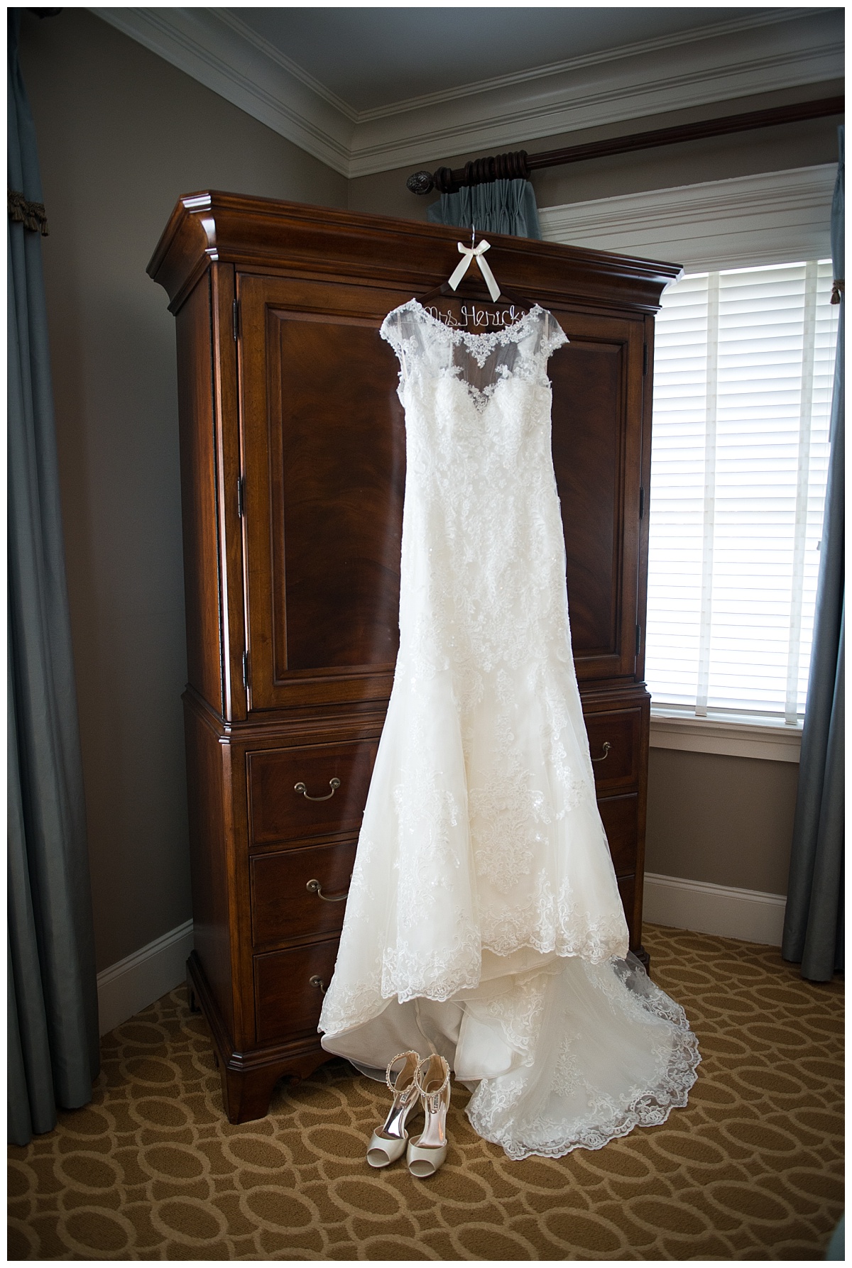 Wedding dress at Inn at USC