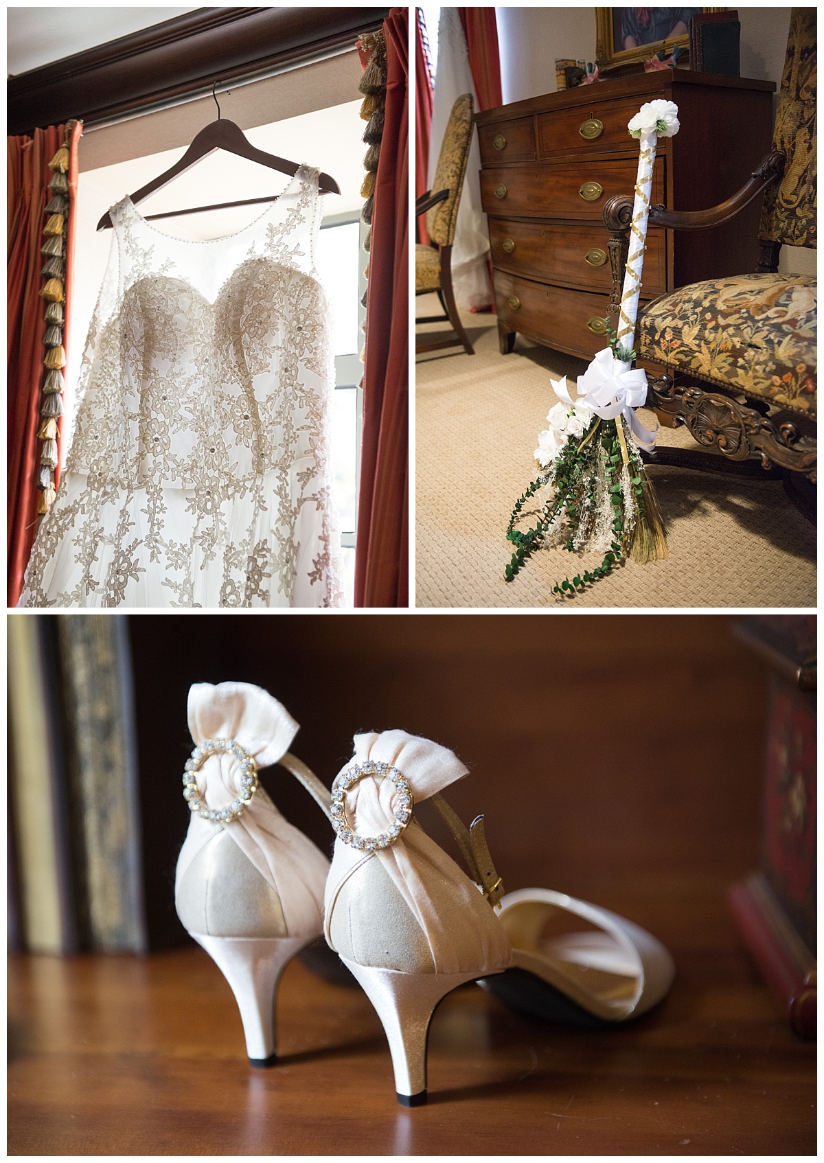 Bridal details and broom