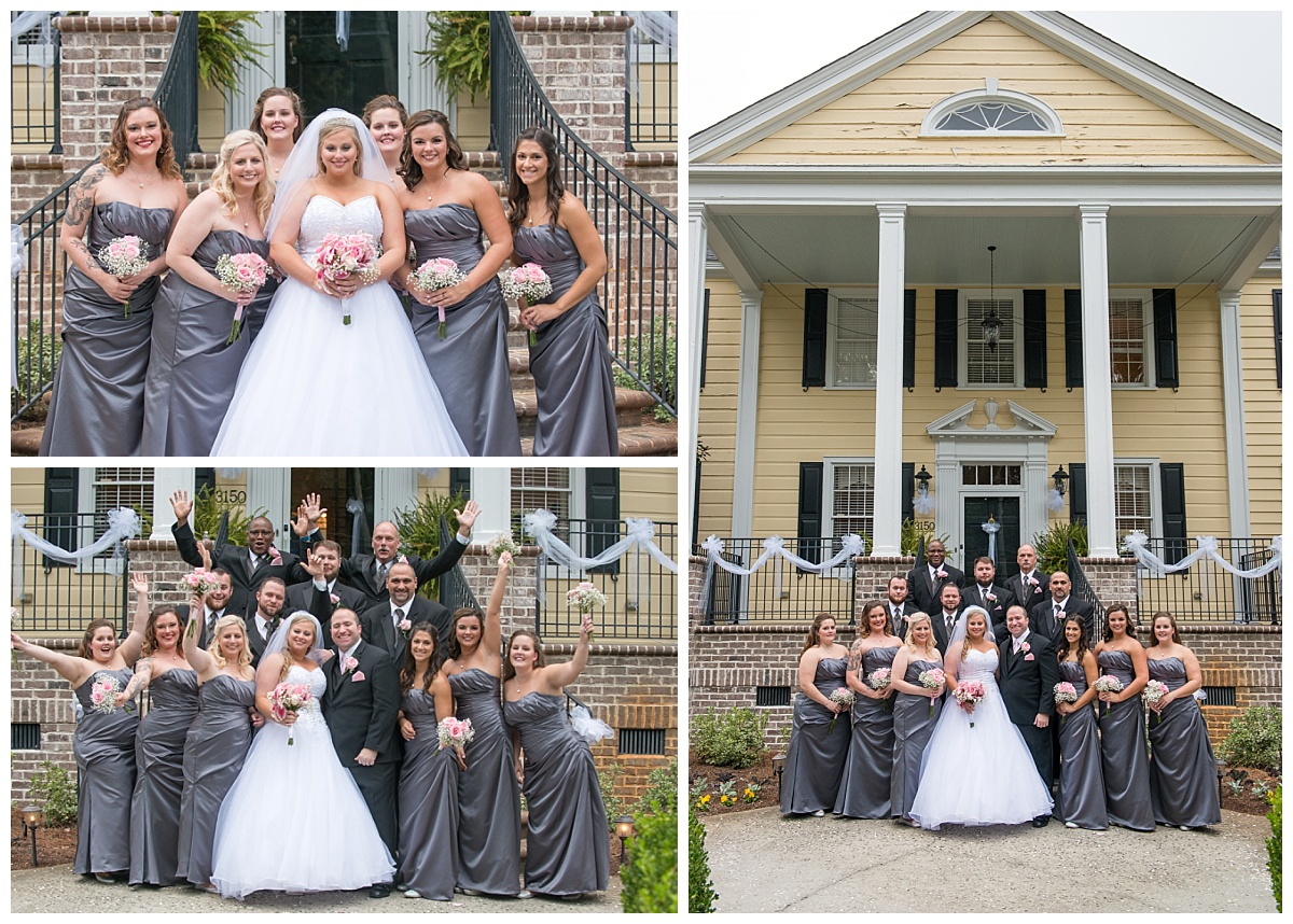 Bridal party at Springdale House
