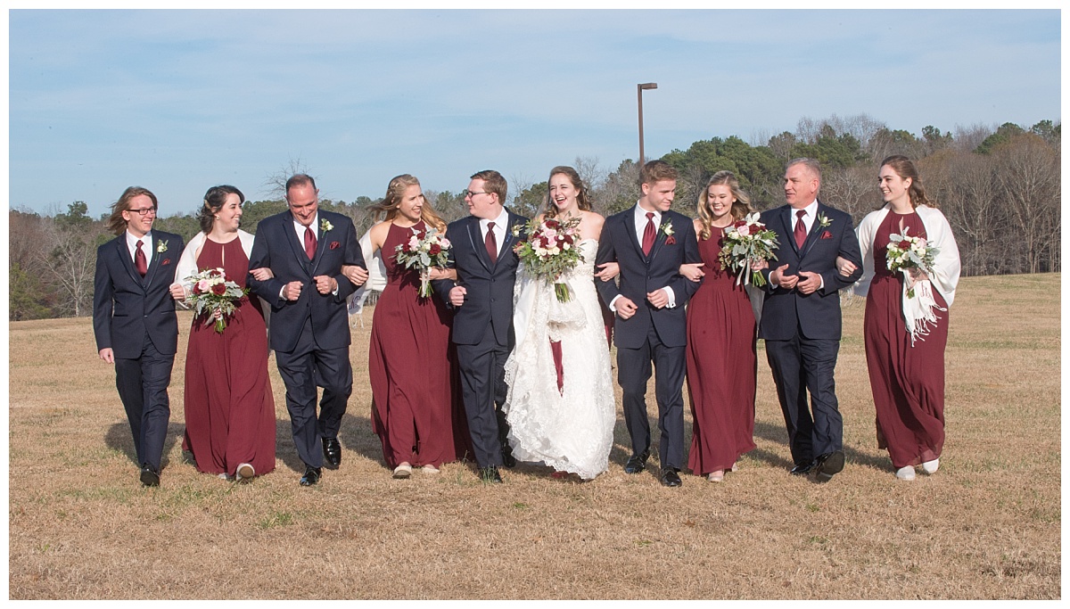 Bridal Party walking