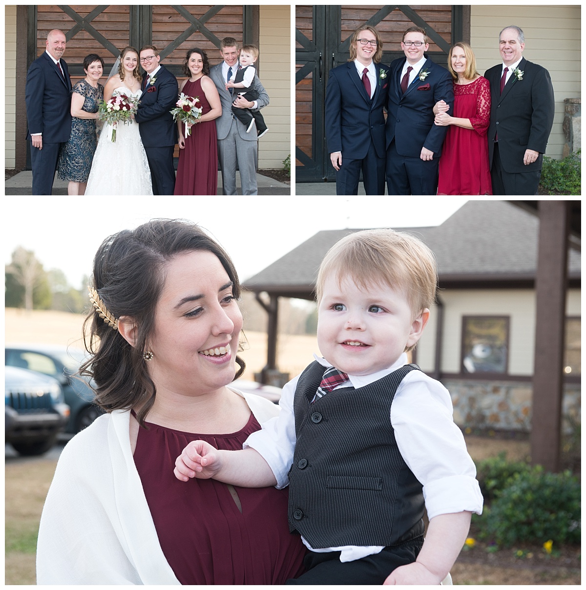 Family photos on the farm