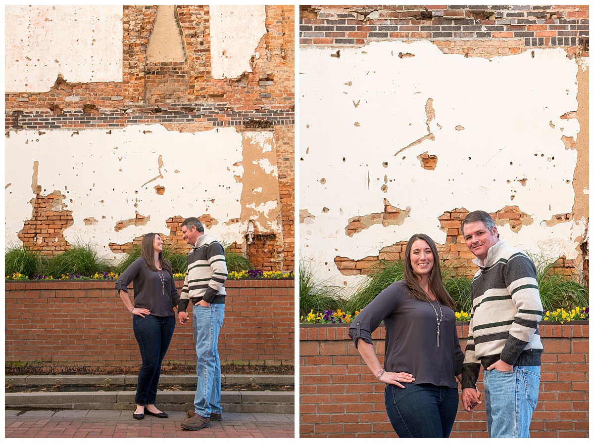 Columbia main street engagement photos