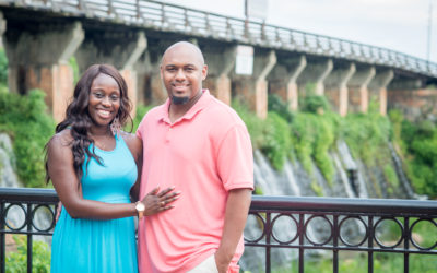 Jolicia and Tywan Riverwalk Engagement Session