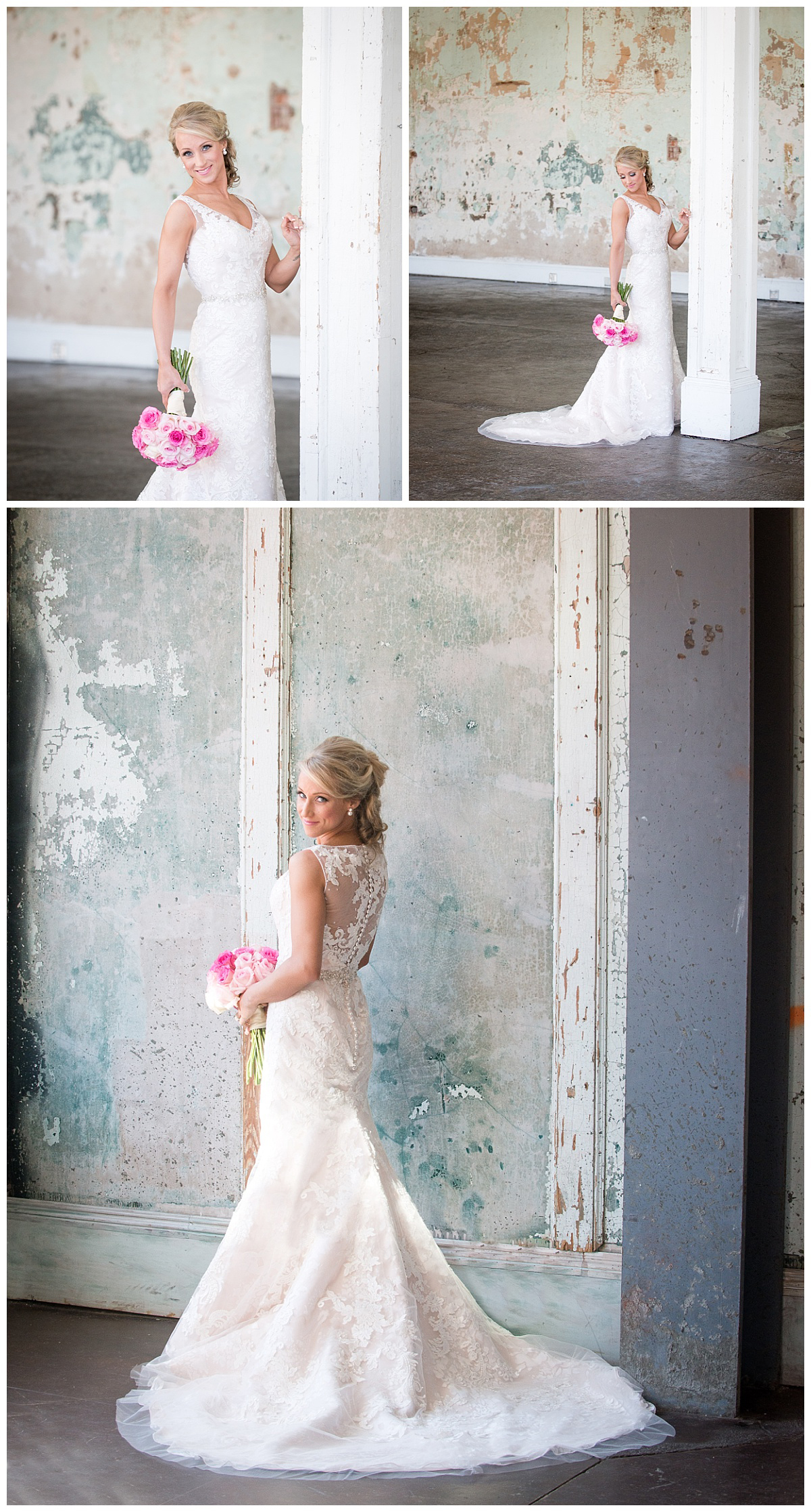 Bridal portrait at 701 Whaley