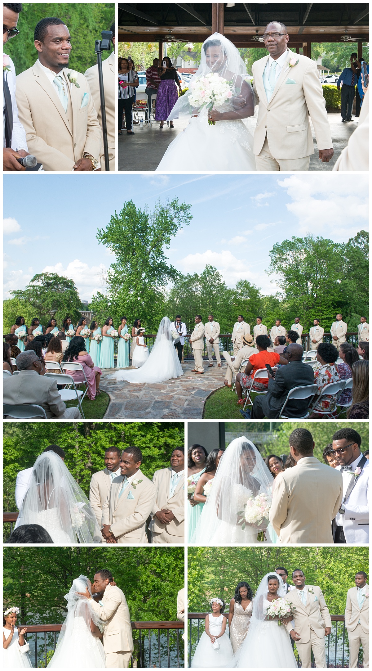 Stone River wedding ceremony on the river