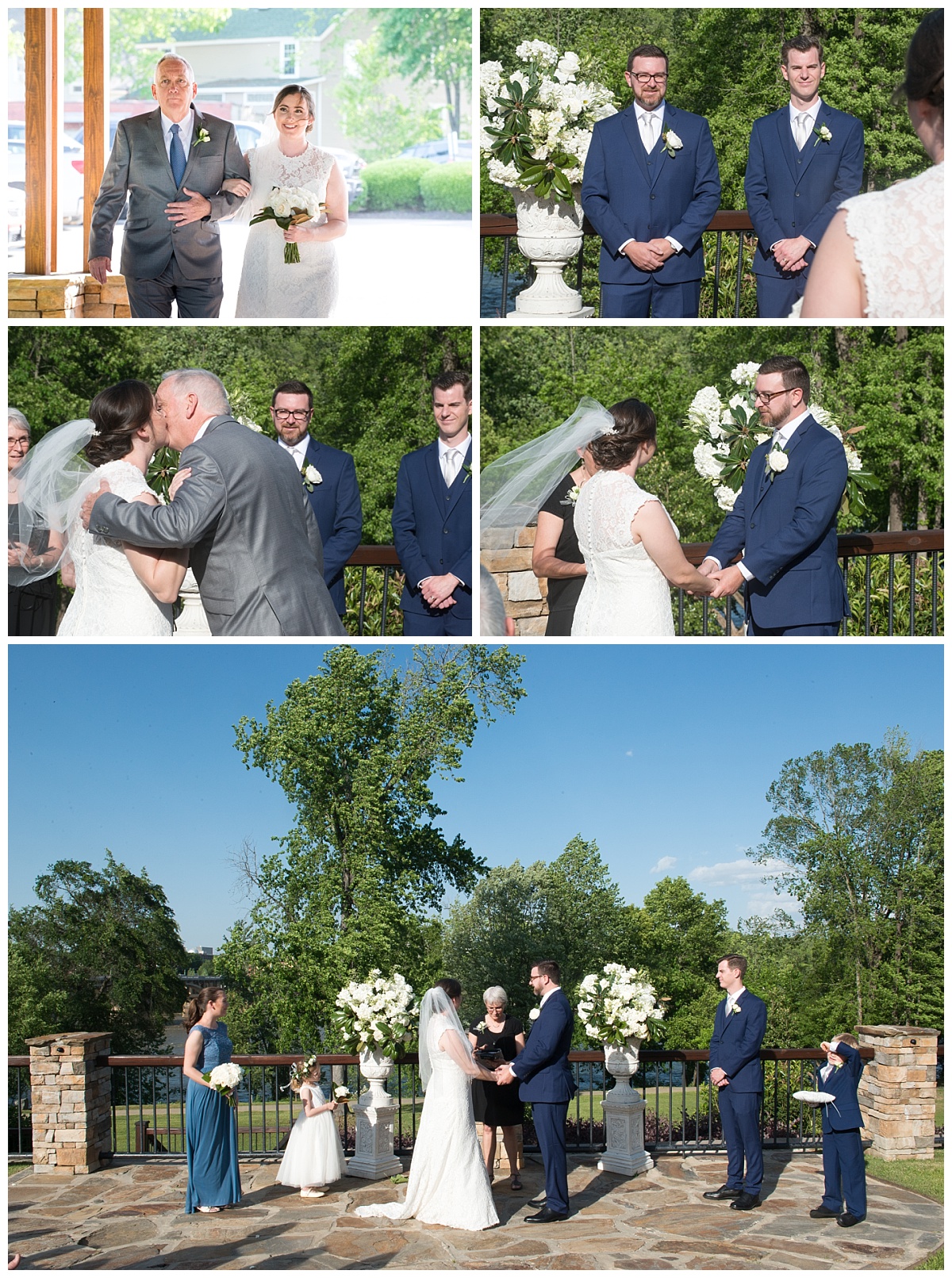 Stone River wedding ceremony