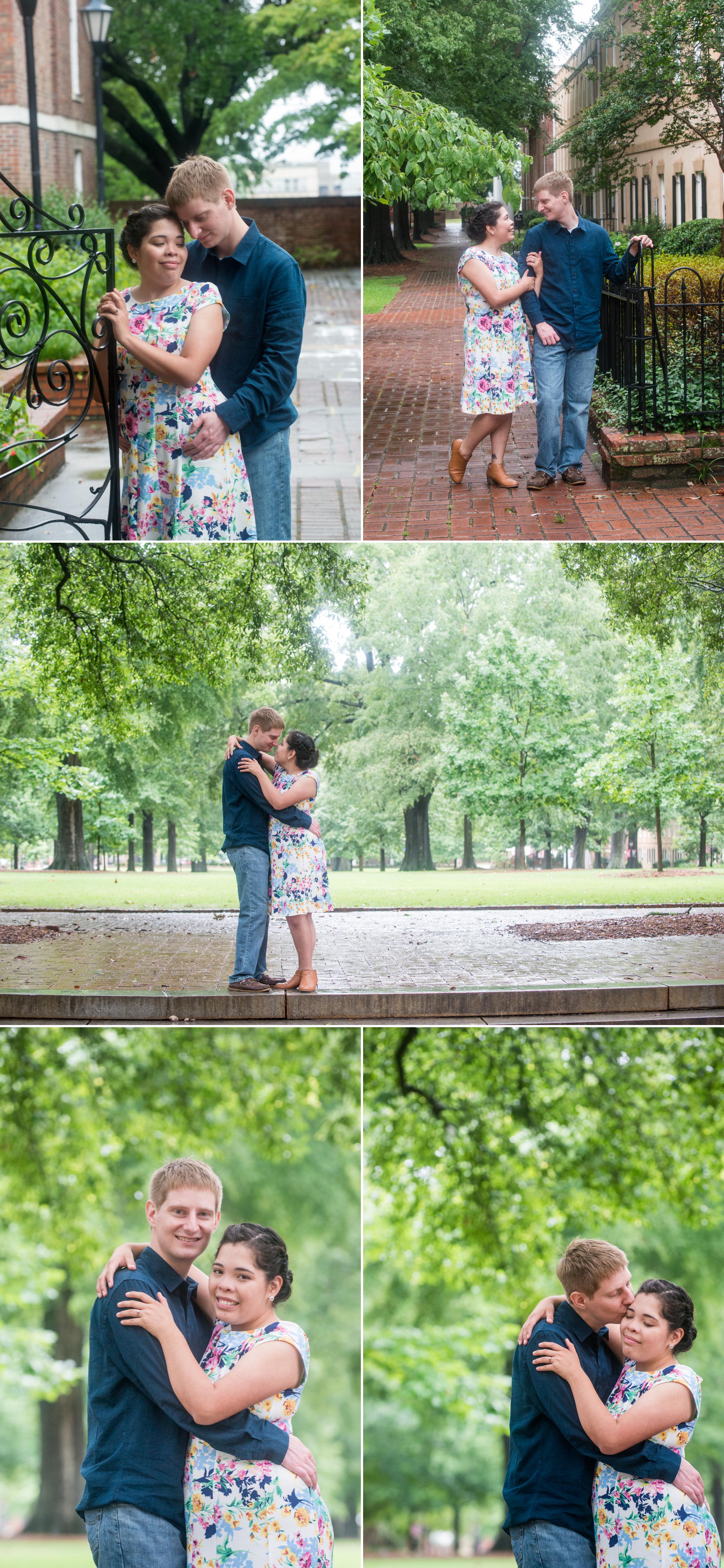 usc horseshoe columbia sc engagement session